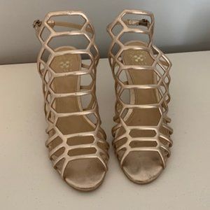 Vince Camuto Gold Strappy Sandal